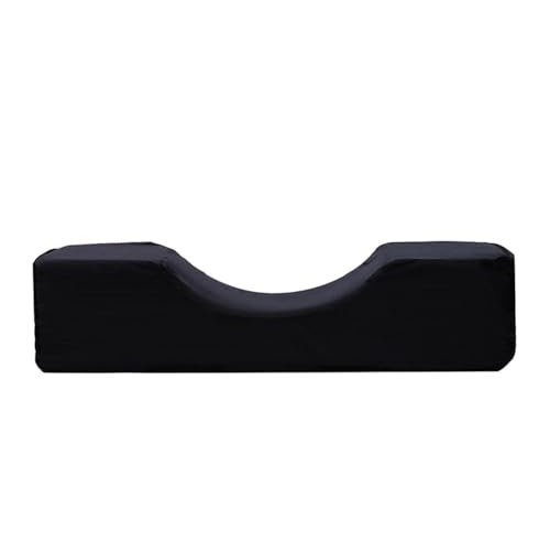 YGLEEULI Nackenhörnchen U-förmiges Wimpernkissen for Wimpernverlängerung, Wimpernsalon, Beauty-A-Body-Salons für Lash Techs(Black)