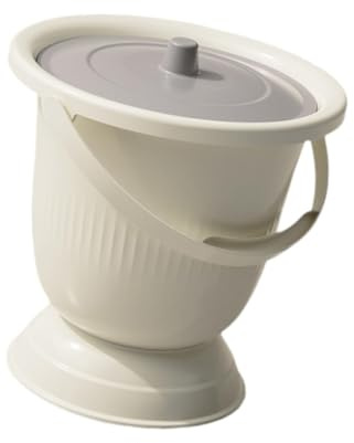 Pot de chambre portable avec couvercle, urinoir épaissi conçu pour les adultes et les enfants, poignée antidérapante, adapté pour une utilisation nocturne à domicile et en milieu hospitalier.