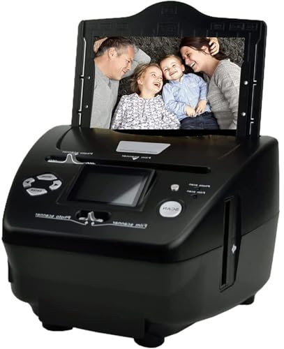 Film Slide Scanner, 16MP Portable Film Scanner, 2.4 Inch LCD Screen Photo Scanner, for Business Card To Digital JPG Files