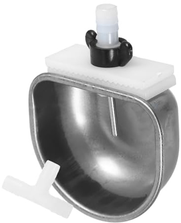 Didiseaon Bebedero para Conejos de Acero Inoxidable Tazón de Agua Duradero y Capacidad Óptima, Adecuado para Jaulas y Mascotas Pequeñas