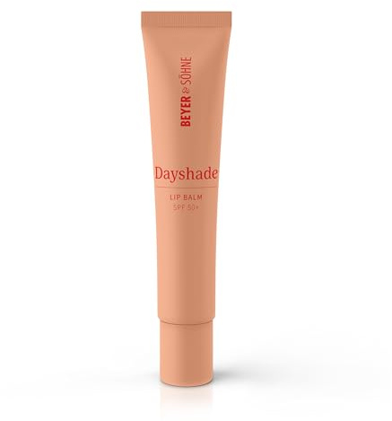 Beyer & Söhne Dayshade Lip Balm SPF 50+ – Lippenpflege mit sehr hohem UVA- & UVB-Schutz – Hyaluron, Ceramide & Vitamin C pflegen die Lippen intensiv