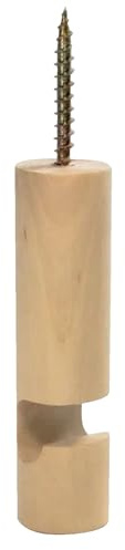 Soportes De Pared - Juego De Ganchos De Techo De Madera Natural, Accesorios Para Colgar Rústicos, Fijaciones Decorativas Minimalistas, Solución De Fijación Estética Para Interiores | Ganchos Para Lámp