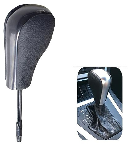 Pompo automático para palanca de cambios para B-MW E90 E91 E92 E93 E36 E46 E39 E60 E61 E38 Z3 X5 E53 E81 E82 E87 E84 Pomo de palanca de cambios de coche (negro-largo)