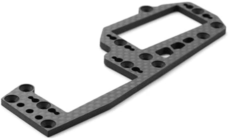 JYYTERD Accesorios Coches RC para Kyosho MP10 TO-266 RC Accesorios para El Automóvil Placa De Radio Fibra Carbono con Patrón