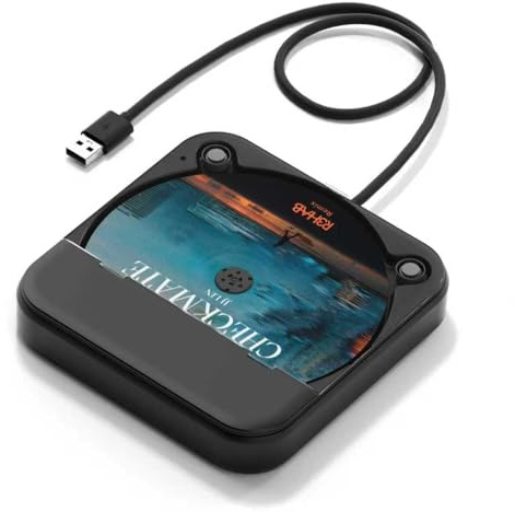 VBESTLIFE Lecteur CD Portable pour Voiture, Lecteur CD Externe avec Port USB AUX, for Voiture