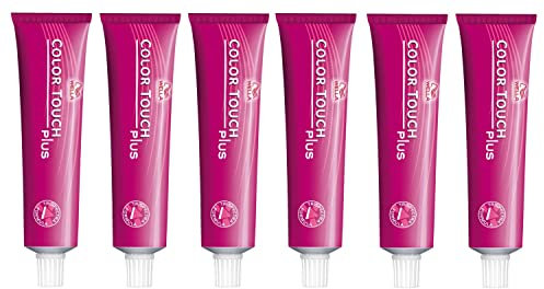 6er Wella Professionals Color Touch Plus 77/07 Mittelblond Intensiv Natur Braun 60 ml