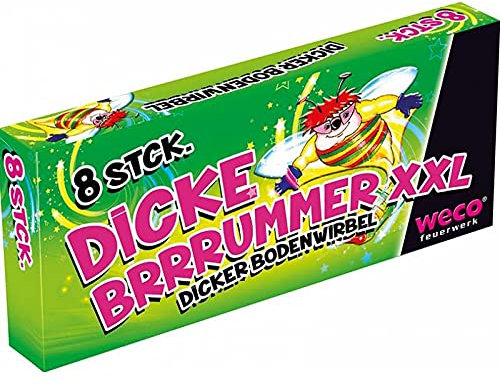 Weco Dicke Brummer Bodenwirbel XXL Jugendfeuerwerk für Party Geburtstag Silvester
