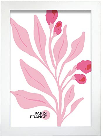 Nacnic Poster mit Blumen und Pflanzen. Alpenveilchen. Moderne künstlerische Illustrationen für die Innendekoration. A4 mit Rahmen.