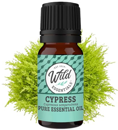 Wild Essentials Cypress 100% Pure Essential Oil - 10ml, Therapeutic Grade