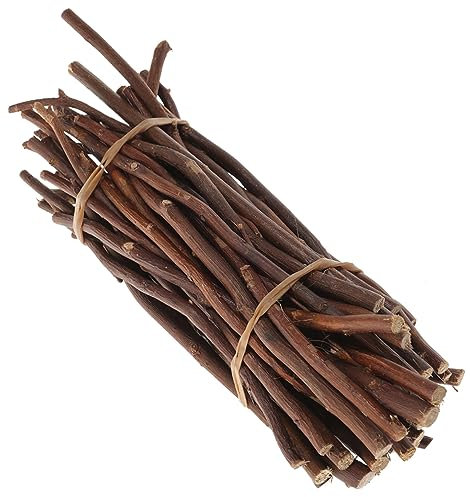 Abaodam 50pcs Natural Wood Log Branch Sticks for Diy Crafts Making Wood Twigs Sticks for Photo Props and Handicraft Accessories
