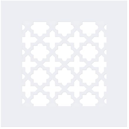 PATIKIL Cubierta de Rejilla de Ventilación para Abertura de Conducto de 5.5x5.5 Cubierta Decorativa de Agujero de Pared y Techo de Vidrio Acrílico con Tornillos para Hogar