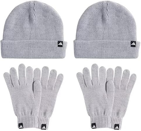 adidas Unisex Set aus Handschuhen und Mütze