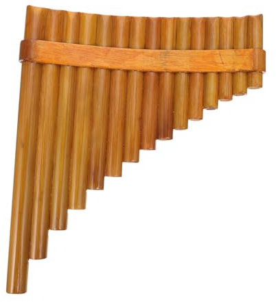 TOYANDONA Röhren Bambus Panflöte Für Anfänger Linkshändig Langlebiges Holz Klare Melodien Handgefertigtes Traditionelles Chinesisches Blasinstrument Zur Musikförderung Und Kognitiven Entwick