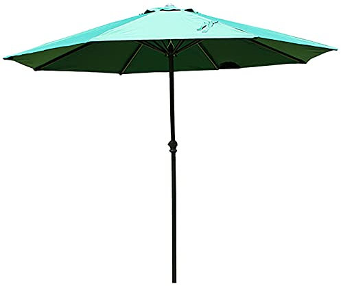 PLMNBQWE Parasol de terrasse 270 cm Couleur Unie Parasol de Jardin, Balcon résistant au Soleil Plage Barbecue Bar Villa Magasins Parasol extérieur Parasol, Robuste