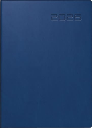 rido/idé Taschenkalender Mod. Technik III 2026 | A6, Kunstleder, dunkelblau