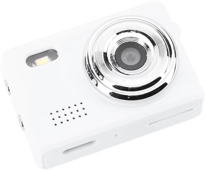 Bewinner Mini Fotocamera del Portachiavi per Fotografia, Telecamere da vlog da 12 MP da 12 MP con Schermo da 0,96 Pollici, Cam Portatile a Batteria da 180 MAh per il Ciclismo Record di (WHITE)