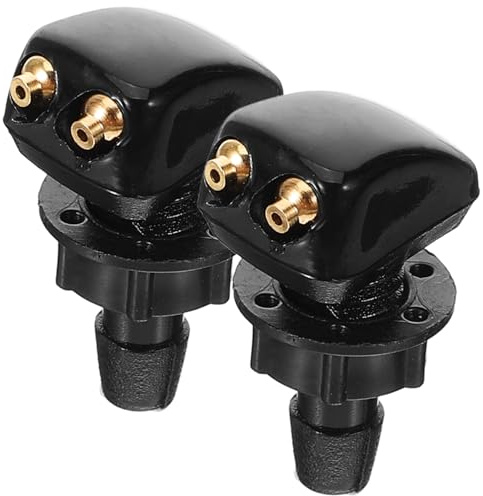FUNOMOCYA 2 pezzi Ugelli Lavavetri Anteriore per Parabrezza Auto Ugelli Spruzzatori Facile Installazione Resistente Alle Compatibile con La Maggior Parte Dei Auto
