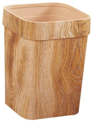 IMIKEYA Poubelle Carrée Plastique Grain de pour Maison Bureau Salle de Bain Cuisine Corbeille Papier Décorative Pratique et