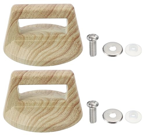 sourcing map 2 Pcs Universal Replacement Pot Lid Handle, Heat Resistant Pot Knob, Pan Lid Holding Handles Knob for Home Kitchen Cookware Kitchenware, Wooden