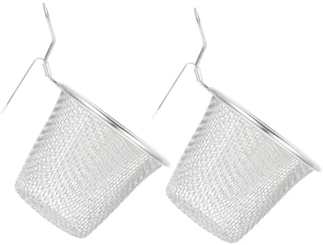 OHPHCALL Passoire à Fondue Chinoise en Acier Inoxydable et Facile à Nettoyer 2pcs Panier Filtre Alimentaire Pratique pour Restaurant et Usage Domestique pour Restaurant Usage Domestique