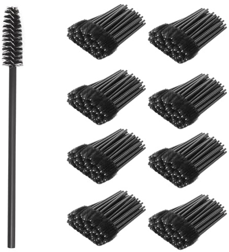 XRVRILE 400 Piezas Cepillo Cejas, Cepillo para Cejas y Pestañas Higiénico, Cejas y Pestañas para Maquillaje, Uso Profesional y Doméstico