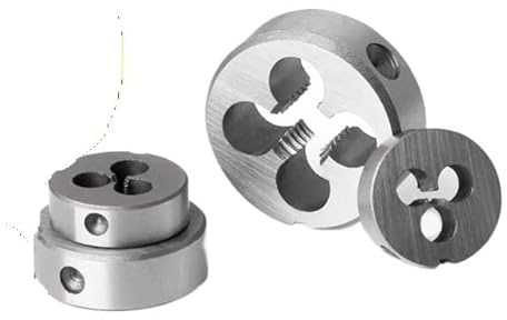 Filiera tonda HSS - Utensile da taglio for mano destra - 4-40, 5-40, 6-32, da 1/8 a 7/16 UN UNC UNF UNS - Acciaio legato, 1 pezzo(3-48 Unc)
