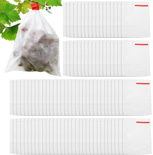 Genérico Bolsas para árboles frutales - 100 Piezas Suministros de jardín no Tejidos | Bolsas para Frutas | Antiinsectos y Lágrimas para Tomates Mangos Uvas Cítricos Verduras