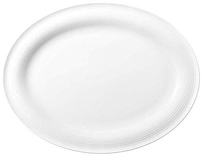 Seltmann Beat Servierplatte, Oval, Weiss, 31cm x 24cm, 1-teilig, 0