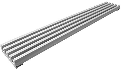 Rejilla de aireación de altura 85 mm (600, Anodizado Inox)