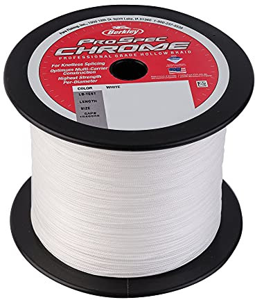 Berkley Unisex-Erwachsene ProSpec Premium Angelschnur, verchromt, hohlgeflecht, Weiss/opulenter Garten, 500yd | 457m