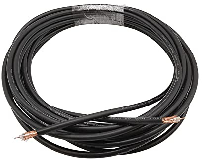 Worship RG58 RF Cavo coassiale RG-58 RG58 RG58U Fili Cavi Neri RG58/AU 50-3 Cavo coassiale in Rame Puro 50 Ohm 5-50 Metri (Color : 10 Meters)