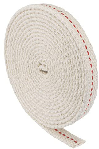 QUARKZMAN 10mm Huile Lampe Mèche x 1 Pièce 2 Mètre Coton Lanterne Mèche pour Huile Lampes et Huile Brûleur