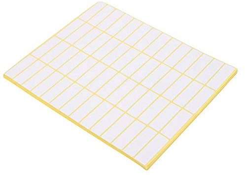 Universal Etiketten Selbstklebend Weiß, 38x19mm Klebeetiketten Adressetiketten Aufkleber Etiketten Selbstklebend Klebeetiketten zum Beschriften, 840 Stück