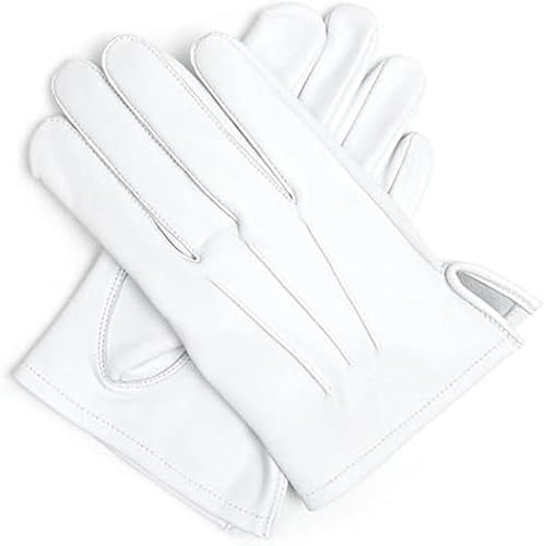 PRO FUTURE Handschuh 100% weißes Leder gefüttert (7)
