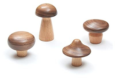 Perchero de pared Gancho de la capa montado en la pared de los hongos 4 piezas gancho de toalla for colgar paño toalla toalla gorra sombrero bolsa llave cocina baño interior decoración percha pesado g