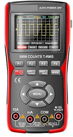 Oscilloscopio digitale professionale, Oscilloscopio digitale Oscilloscopio USB portatile Tasto MODE 9999 Conta Multimetro Tensione Corrente Temp Diodi Tester Frequenza di campionamento elevata per pre