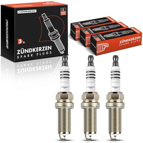 Frankberg 3x Zündkerze Zündkerzen Kompatibel mit Clio IV BH 0.9L 2012-2023 Duster HM 1.2L 2017-2023 Logan II 0.9L 2012-2023 Twingo III BCA BCM 0.9L 2014-2023 Replace# ILKAR7J7G