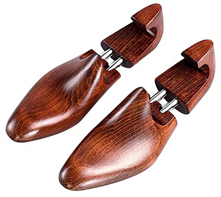 SIBEG Il Tendiscarpe Professionale espande l'altezza e la Lunghezza delle Calzature, Il Tendiscarpe in Legno Modellante per Donna/Uomo, Mette fine a borsiti e vesciche (Marrone M)
