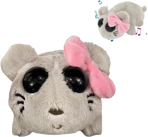 Pipihome Sad Hamster, Hamster Kuscheltier, Sad Hamsti Meme Plüschtier mit Eingebautem Geigensound, Sprechender Hamster Plushie Geschenk für Kinder, Familie, Freunde