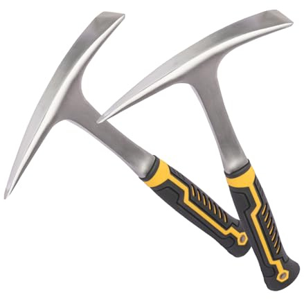 IHDYPPEW 2 Pack 28 OZ Rock Pick Hammer - Professional Forged Brick and Geology Tool, Chipping Hammer for Welding, Superior Pick Axes for Digging & Sheet Metal