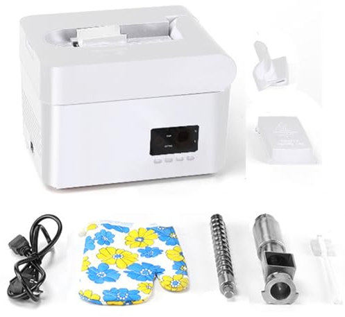 SHENGSHIYU 600W Presse à Huile éLectrique Pressage à Froid/Chaud, Noix Presse Huile Faible Bruit Presse à Huile pour Usage Domestique Pressage à Froid/Chaud 220V