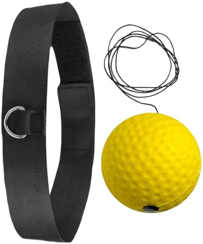 Set von Bändern für den Kopf mit Ball für Reflexe vom Boxen - Ball für Reflexionen für Kinder und Erwachsene für das Boxtraining | Trainingsausrüstung, Ball für Reflexe für Anfänger, für