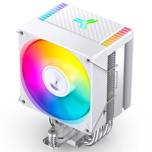 TZMRIT x CR-1400 EVO CPU Kühler Weiß | 180W TDP,4 Heat Pipes,130mm Höhe,mit 92*92*25mm 2200PRM ARGB PWM Lüfter,für Intel LGA 115X/1200/1700, für AM4/AM5