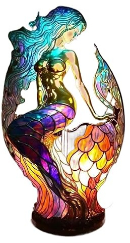 SWZEC Crystalli Artistische Lampe - VitraFauna(MEERJUNGFRAU)