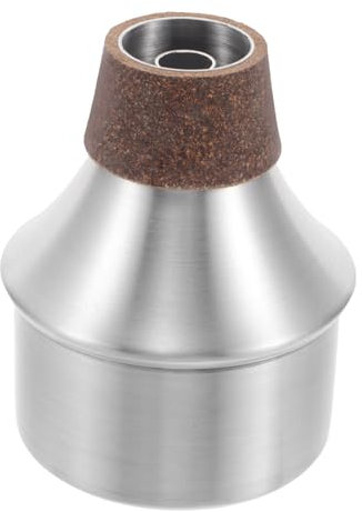 Toyvian Metall Trompetendämpfer Aus Aluminiumlegierung Dämpfer Für Trompete Ersatz Für Metalltrompete Übungs-trompetendämpfer Für Anfänger Gerader Trompetendämpfer Mit Mundstück Trompetenz