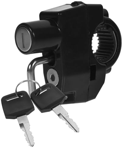 ARTSEWPLY Candado para Casco de Moto Antirrobo Resistente Abs y Aleación Aluminio con Silicona Seguro y Compatible con Varios y Estilos Accesorio Motocicleta para Protección Fiable