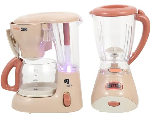 SUPVOX 2 Pièces Jouets de Cuisine pour Garçon Fille avec Lumière et Appareils Électriques Simulés pour Jeu Imitation Accessoires de Cuisine Éducatifs pour Garçons et Filles