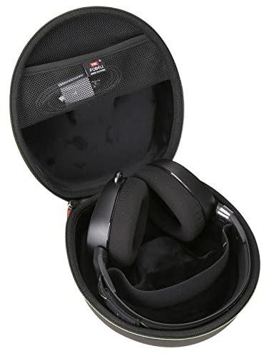 FBLFOBELI Hard Storage Case for SteelSeries Arctis 1 3 5 7 7X 7+ 7P+ 9 9X PRO PRO+ Prime/Arctis Nova pro 1 1P 1X 3 7 7X 7P/Pioneer DJ HDJ-X5/G733 Lightspeed Wireless Gaming Headset (PU-Black)
