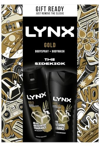 Lynx Gold The Sidekick Duo Body Wash & Body Spray Deodorant Gift Set