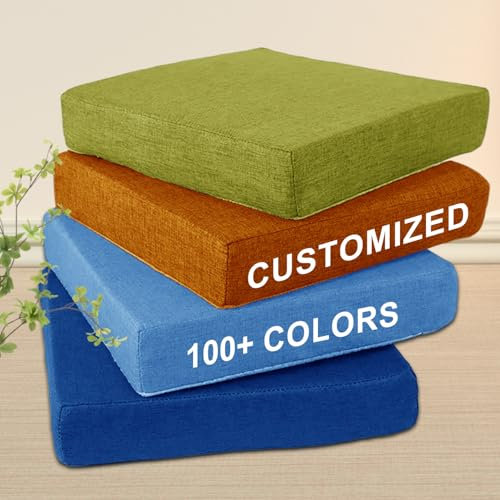 YFHT Maßgeschneiderte Sitzauflagen Für Bank, Gartenbank Auflage rutschfeste Sitzkissen, Abnehmbar Outdoor Bankauflage, Waschbar Bankauflage Sitzkissen Bank Für Fensterbank, Bankkissen Für Gartenmöbel